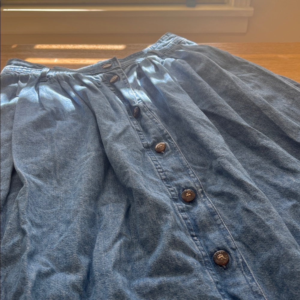 Dockers Petite Denim midi skirt VTG - Picture 6 of 8